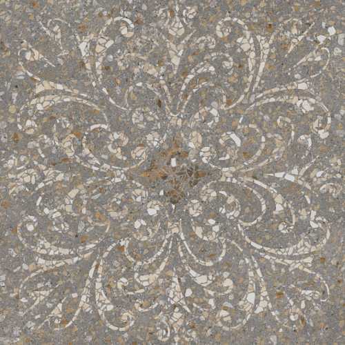 Kerama Marazzi SG632300R Терраццо коричневый декорированный обрезной 60x60