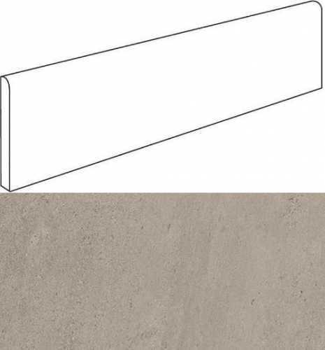 Плинтус Atlas Concorde 610130002159 Wise Silver Grey Battiscopa Lap 7.2x60
