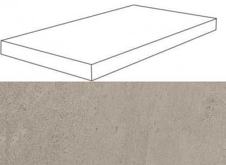 Ступень Atlas Concorde 620070001101 Silver Grey Scalino Angolare DX 33x120