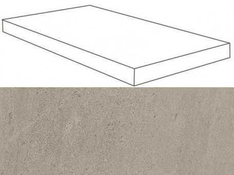 Ступень Atlas Concorde 620070001096 Silver Grey Scalino Angolare SX Lap 33x120