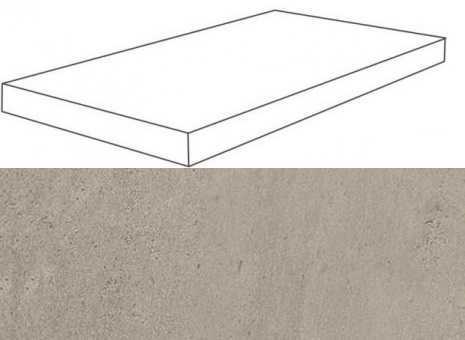 Ступень Atlas Concorde 620070001091 Silver Grey Scalino Angolare DX Lap 33x120