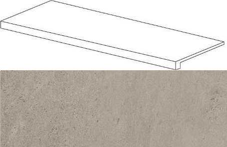 Ступень Atlas Concorde 620070001081 Silver Grey Scalino Frontale Lap 33x120