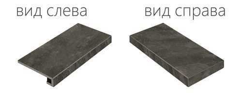 Ступень Italon 620070000741 Climb Graphite Scalino Angolare Destro 33x60