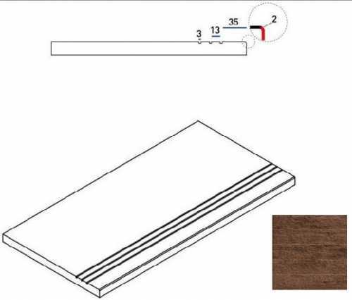 Бордюр Italon 620090000241 PEPPER BORDO GRIP 30x60