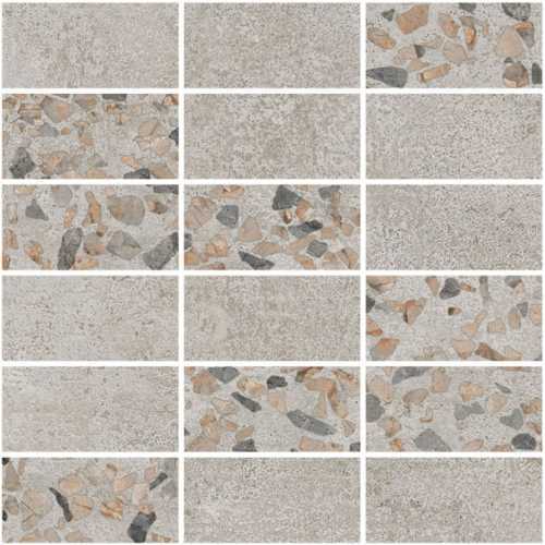 Декор Vitra K9498938LPR1VTE0 Beton-Terrazzo Мозаичный микс Темный 30х30