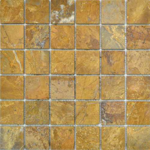 Мозаика Colori Viva CV20014 Mos.Polished Golden Travertin 5x5 30.5x30.5