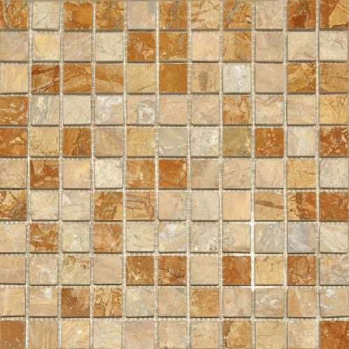Мозаика Colori Viva CV20051 Mos.Nat./Polished Golden Travertin 2.5x2.5 30.5x30.5