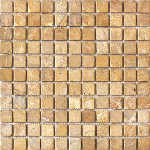 Мозаика Colori Viva CV20013 Mos.Nat. Golden Travertin 2.5x2.5 30.5x30.5