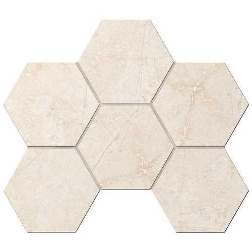 Ametis by Estima Мозаика MA02 Marmulla Hexagon неполированная 25x28.5
