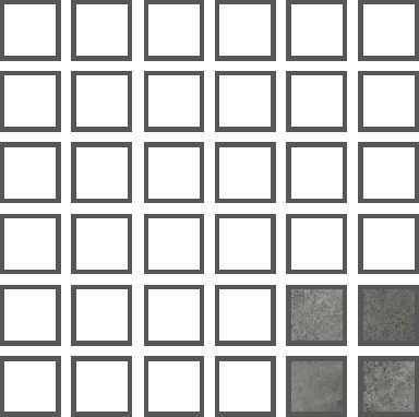 Мозаика Serapool AG55 Antique Grey 5х5
