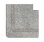Бордюр Serapool Наружный угол закругленный Pool Garden Grey Handle 25x25
