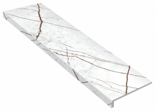 Idalgo Stage Lux Granite SANDRA White / Ступень Lux Гранит Сандра Белый MR 1200x320