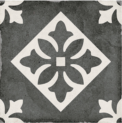 Декор Equipe 24416 ART NOUVEAU PADUA BLACK 20*20