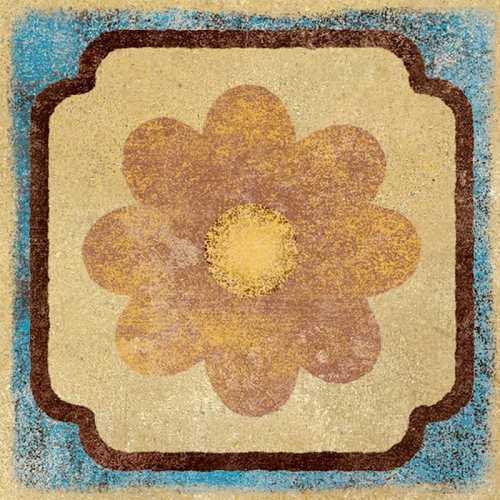 Декоративная вставка Ragno Marazzi R03T Epoca Decoro Cabochon Ocra 7x7