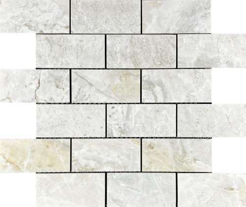 Декор Velsaa Mosaic Lumix White Brick Bone 346x297