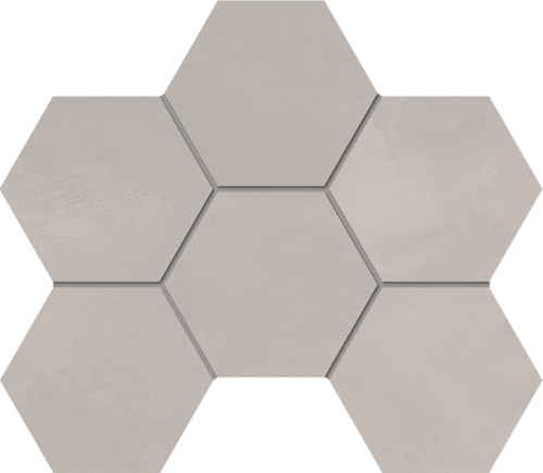 Estima Мозаика GF01 Graffito Light Grey Hexagon неполированный 25x28