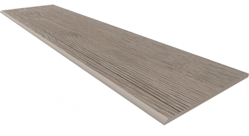 Estima Ступень KW02 Kraft Wood Light Grey структурированный с насечками 30x120