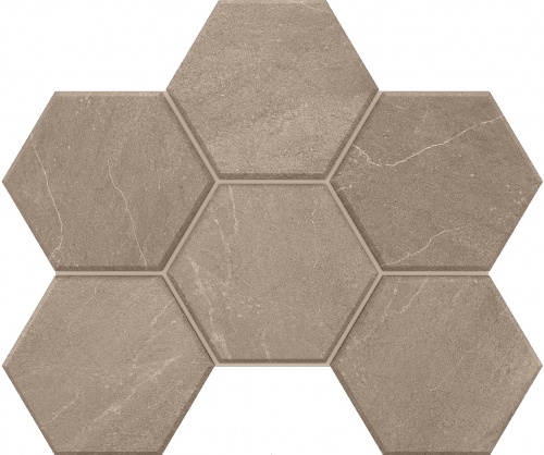 Estima Мозаика GB02 Gabbro Hexagon неполированная 25x28.5