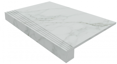 Estima Комплект Ступень AB01 ALBA 33x120 неполированная с бортиком + Подступенок 14.5x120