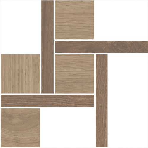 Kerama Marazzi T056/SG644020 Декор Альберони 3 мозаичный коричневый матовый обрезной 27
