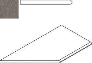 Бордюр Italon 620090001043 Fume Bordo Round Sx левый 30x60
