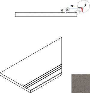 Ступень Italon 620090001045 Fume Bordo Grip Dx правый 30x60
