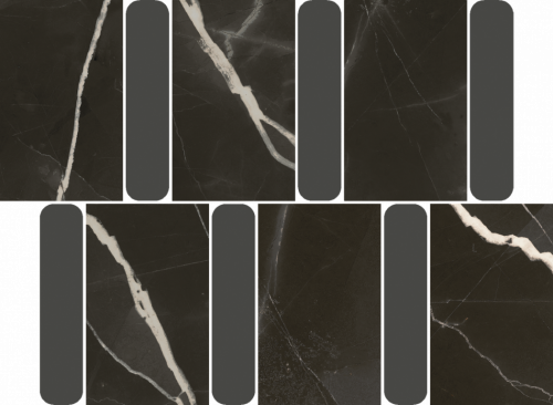 Мозаика Italon 600110000980 Stellaris Black Mosaico Argan Lux 36.8x26.9