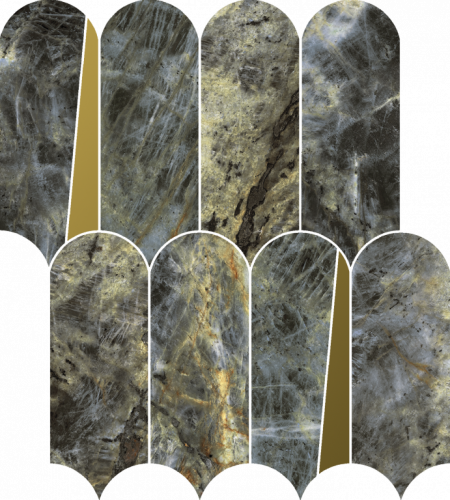 Мозаика Italon 620110000237 Stellaris Madagascar Dark Mosaico Elegant Lux 32.5x36.1