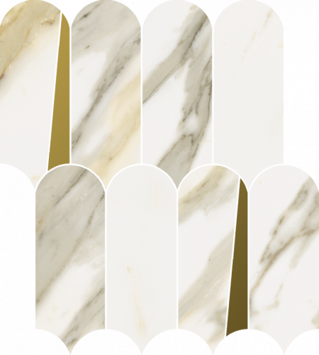 Мозаика Italon 620110000230 Stellaris Calacatta Gold Mosaico Elegant Lux 32.5x36.1