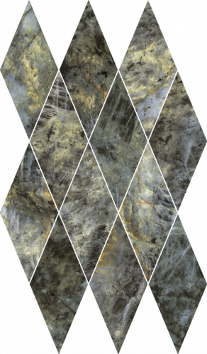 Мозаика Italon 620110000210 Stellaris Madagascar Dark Mosaico Diamond Lux 28x48