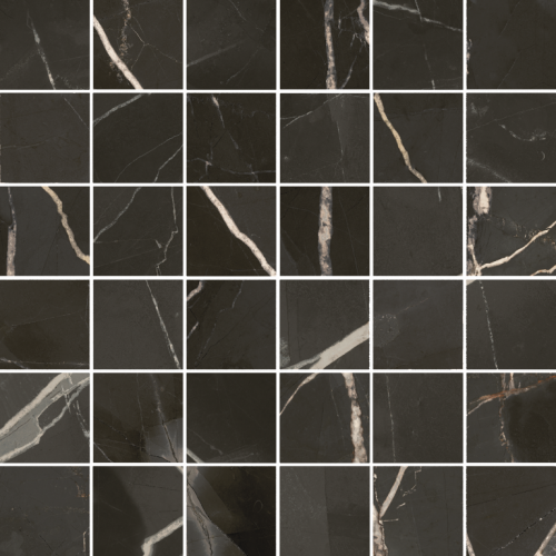 Мозаика Italon 610110001141 Stellaris Absolut Black Mosaico 30x30
