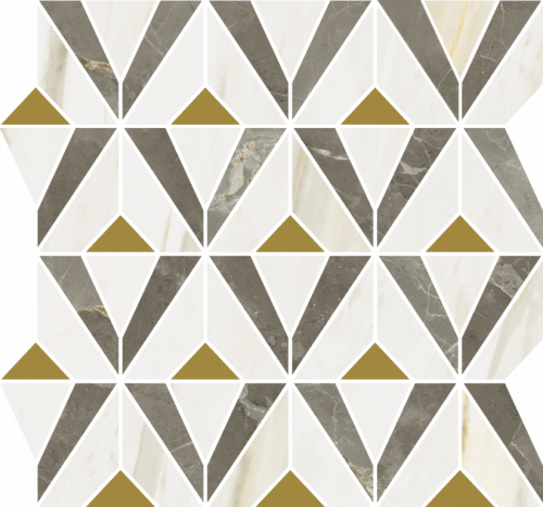 Мозаика Italon 600110000976 Stellaris Grey Mosaico Orpheus Lux 33.8x31.5