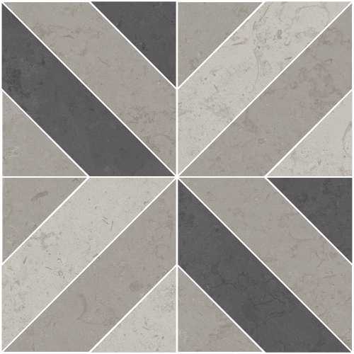 Kerama Marazzi ID124T Декор Про Лаймстоун серый матовый 60х60