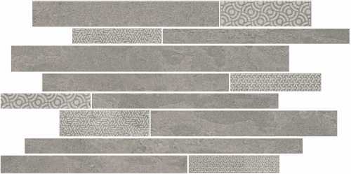 Декор Kerama Marazzi SBM010/SG4584 Ламелла серый мозаичный 50.2*25