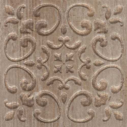Декоративная вставка Kerama Marazzi STG/B481/SG1550 Браш Вуд коричневый 9.9х9.9