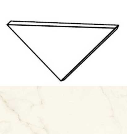 Декоративная вставка Atlas Concorde Italy AGJ4 Marvel Calacatta Apuano Corner A.E. Silk 1x1