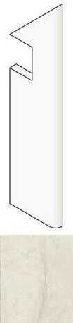 Подступенник Atlas Concorde Italy AGGX Marvel Calacatta Perla Battiscopa Sag. Dx Lappato 7.2x30