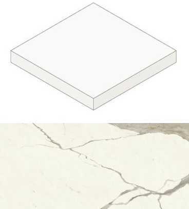 Ступень Atlas Concorde Italy AGJE Marvel Calacatta Sublime Scalino Angolare 33 Silk 33x33