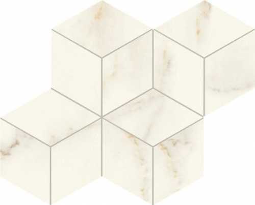 Мозаика Atlas Concorde Italy AF8L Marvel Calacatta Apuano Mosaico Esagono Silk 30x35