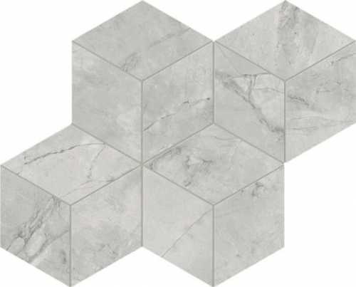 Мозаика Atlas Concorde Italy AF8O Marvel Grey Cloud Mosaico Esagono Silk 30x35
