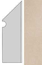 Плинтус Atlas Concorde Italy AUO4 Kone Beige Battiscopa Sag.Dx. 7.2x30