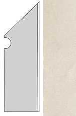 Плинтус Atlas Concorde Italy AUO3 Kone White Battiscopa Sag.Dx. 7.2x30