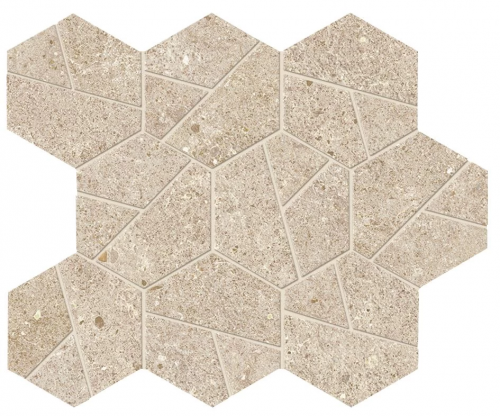 Мозаика Atlas Concorde Italy A7CV Boost Stone Cream Mosaico Hex 25x28