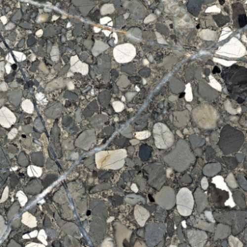 Керамогранит PrimaVera CR106 Arseno Nero carving 600х600х9