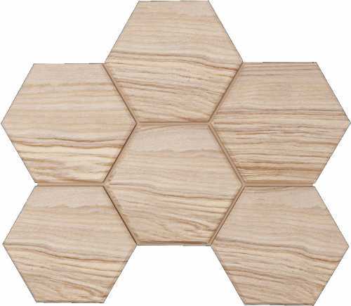 Ametis by Estima Мозаика SI03 Selection Hexagon неполированная 25x28.5x1.0