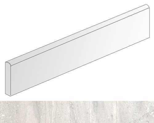 Плинтус VIVES Titan Rodapie Medea Gris 9.4x60