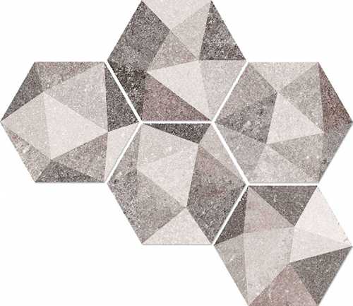 Керамогранит VIVES Aston Hexagono Luton Multicolor Mix 23x26