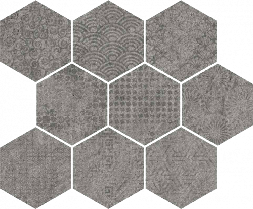 Декор VIVES 40GJ Mosaico Raw-SP Grafito 33x27