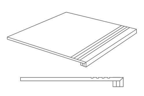Ступень VIVES Gradone Ruhr Blanco 60x60