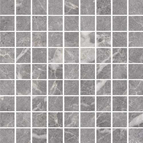 Мозаика Kerranova K-1006/LR/m01 Marble Trend Silver River 30х30